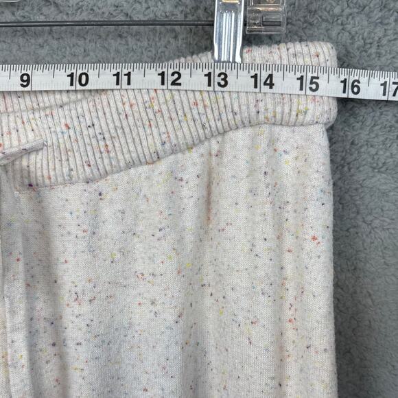 PJ Salvage Women’s Oatmeal Confetti Knit Jogger Pants Size L Loungewear Fall - Picture 4 of 8